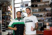 Jesús & me at El Duende store.