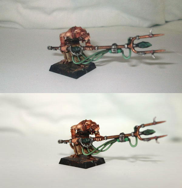 Clan Moulder Pack Master. Upper photo taken with old camera, lower with new.