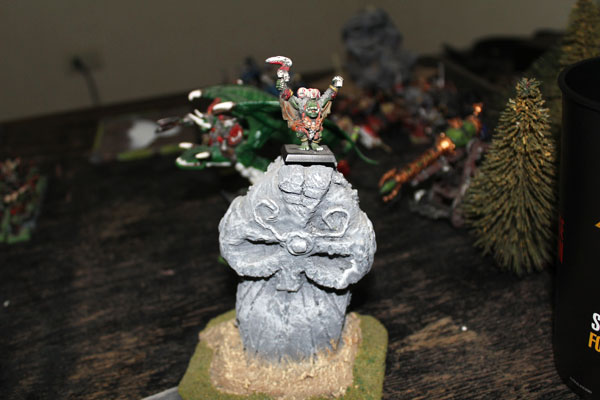 Orc Shaman on the Waagh! Totem.