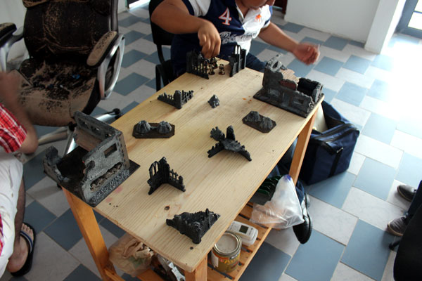 The table we played the battle, were tiny - so we agree on 1000 points.