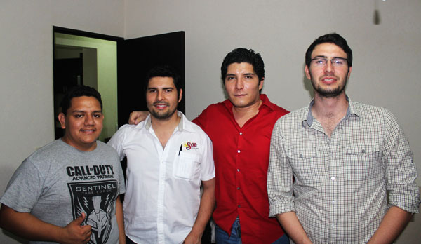 From the left: Miguel (Warhammer 40k player), Alfredo (member of Warhammer Fantasy Club), Victor (WH40k, but today he played his first WHFB battle) and Fernabdo (member of WHFB Club),