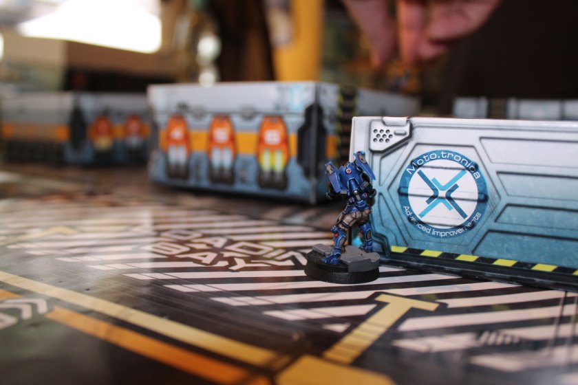 Pat, the tutor, provided the board, terrains and well painted miniatures.