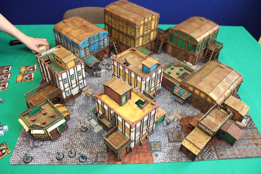 Wolsung battlemat with scenery.