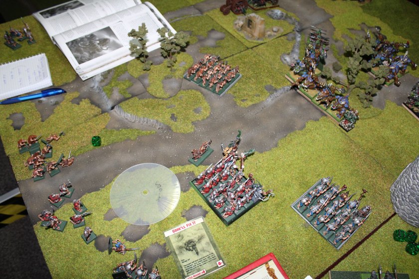 The battlefield. Turn 1