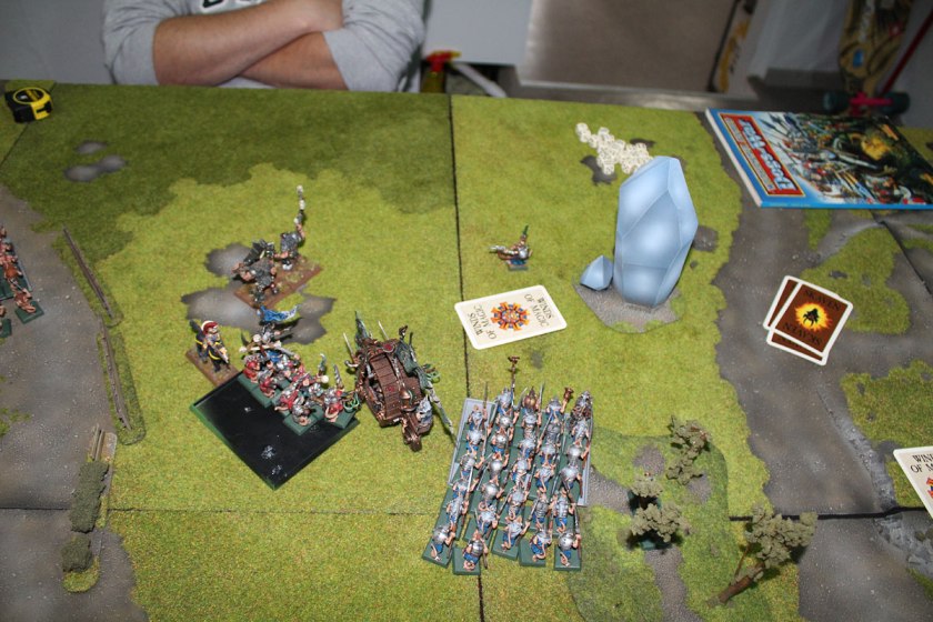 Mercenary Ogres fleeing the combat.