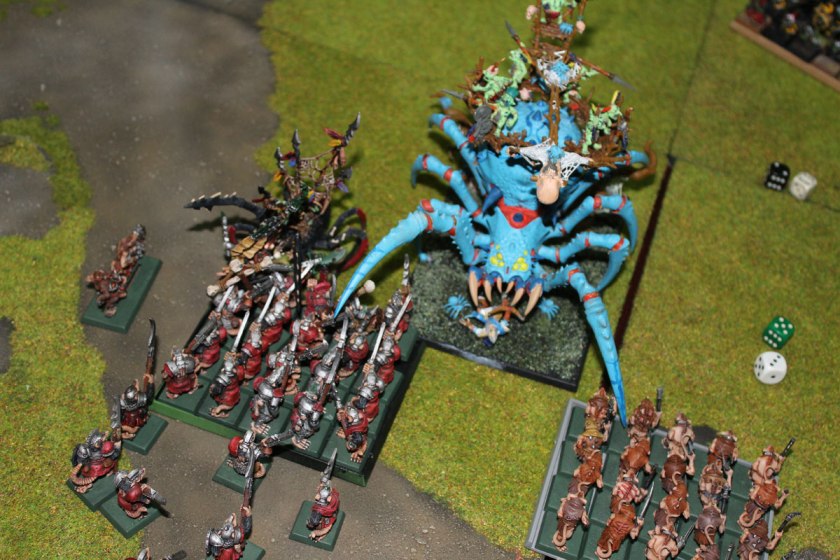 Stormvermin vs Spiders.