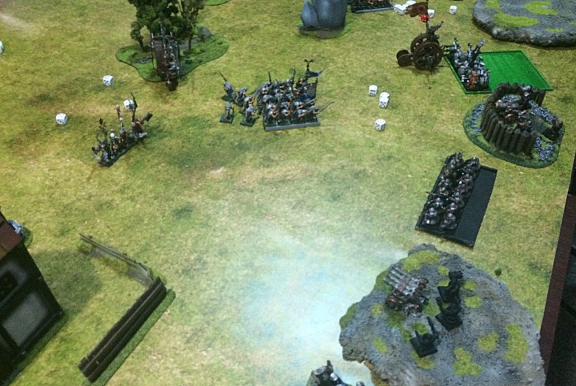 Stormvermin rally, one Doomwheell roll into the woods and another charge Longbeards.